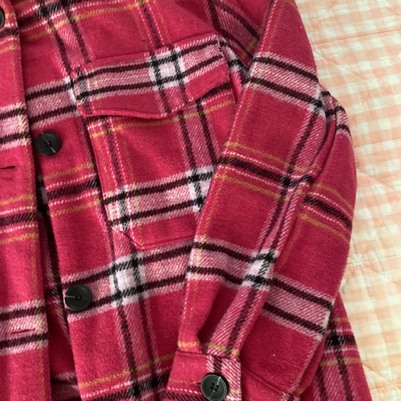 Pink Rue 21 Flannel - Picture 4 of 5